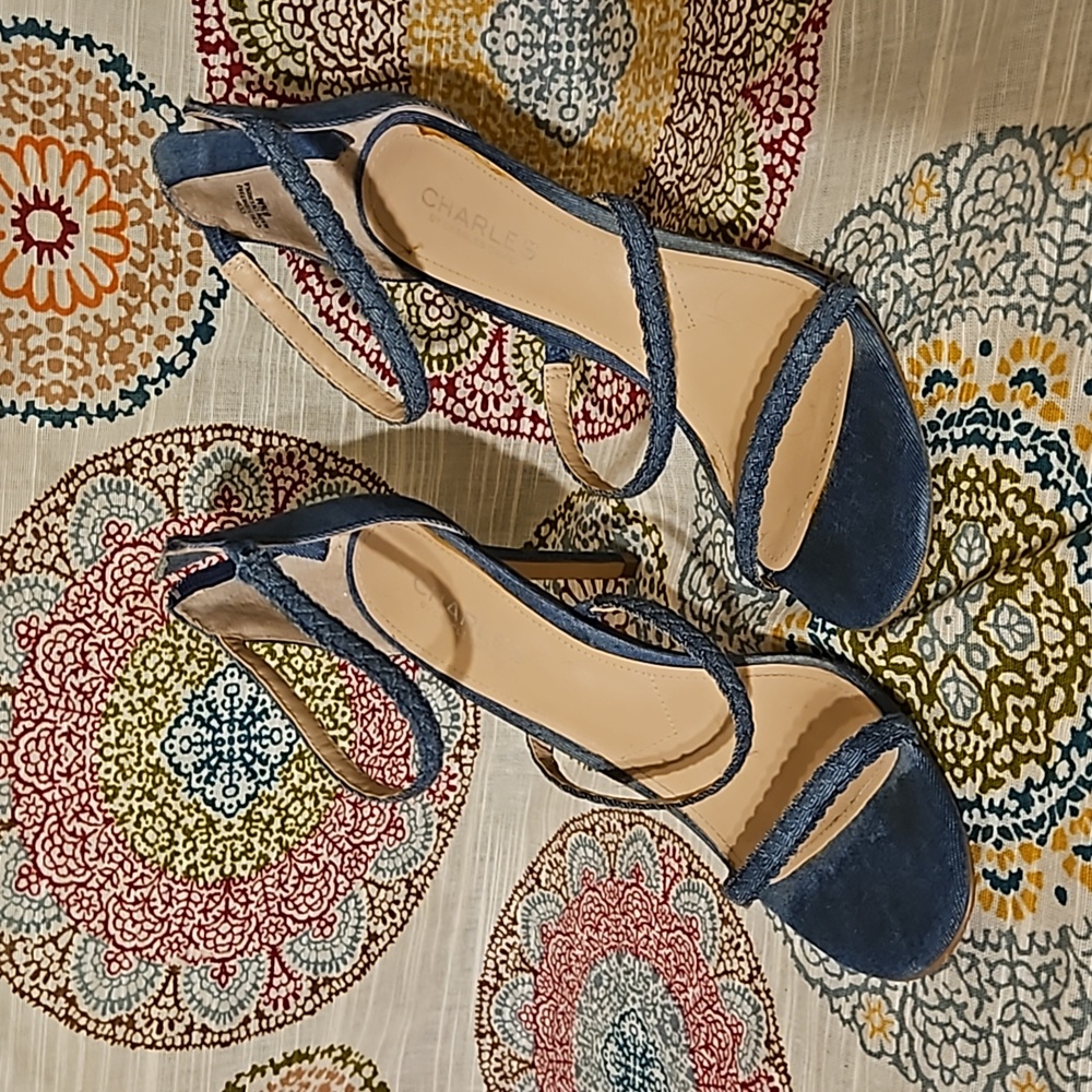 Charles by Charles David Demin Strappy High Heel Sz.8.5